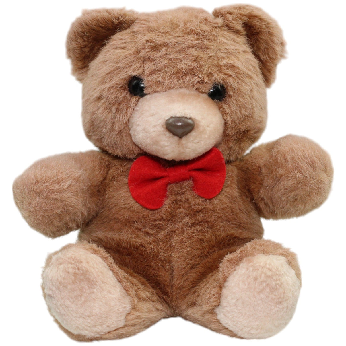 123000014810 SEMO Teddybär mit roter Schleife Kuscheltier Kumpel Leo Gebraucht Teddy Teddybär