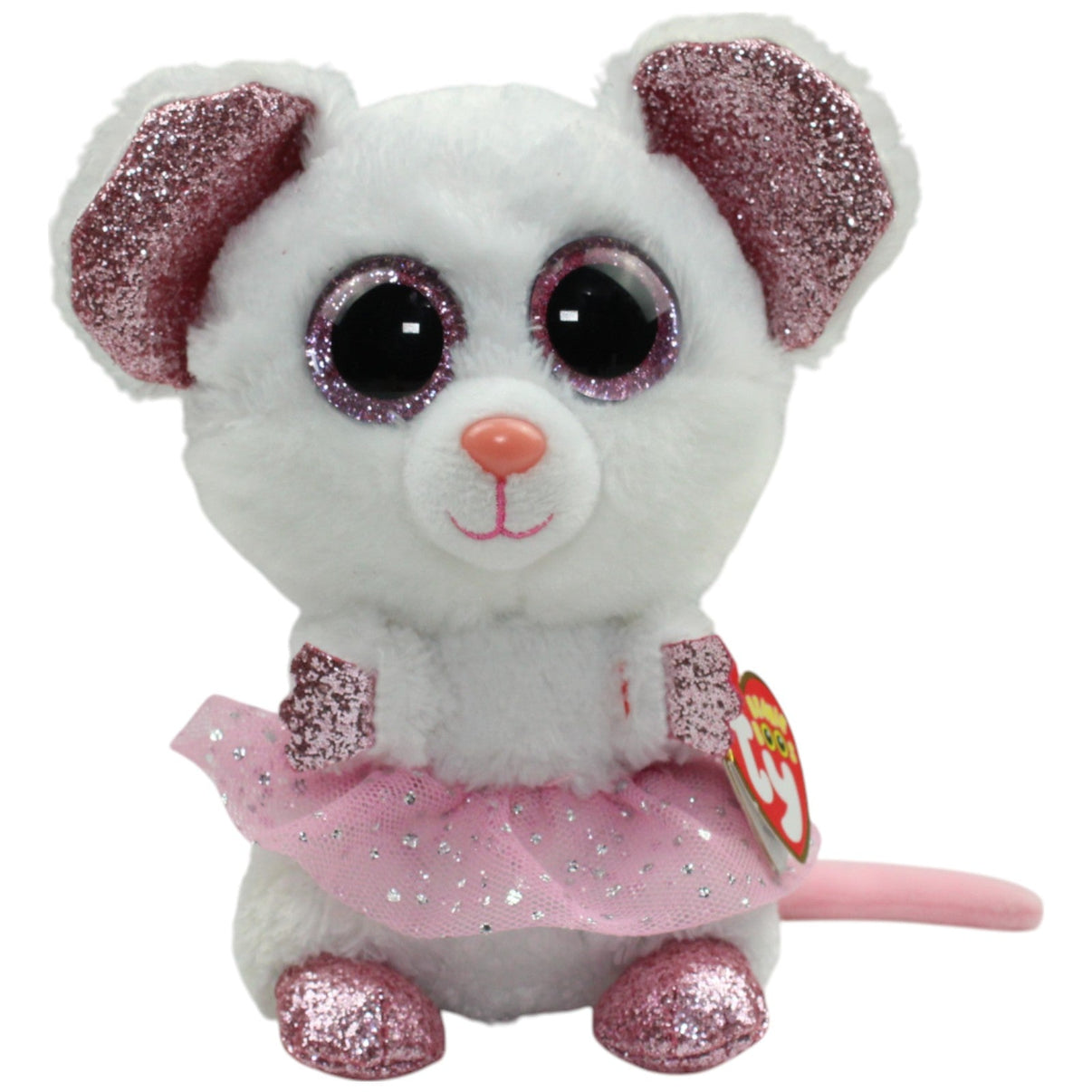123000014811 TY Silk, Ballett Maus Nina im Tütü Kuscheltier Kumpel Leo neu