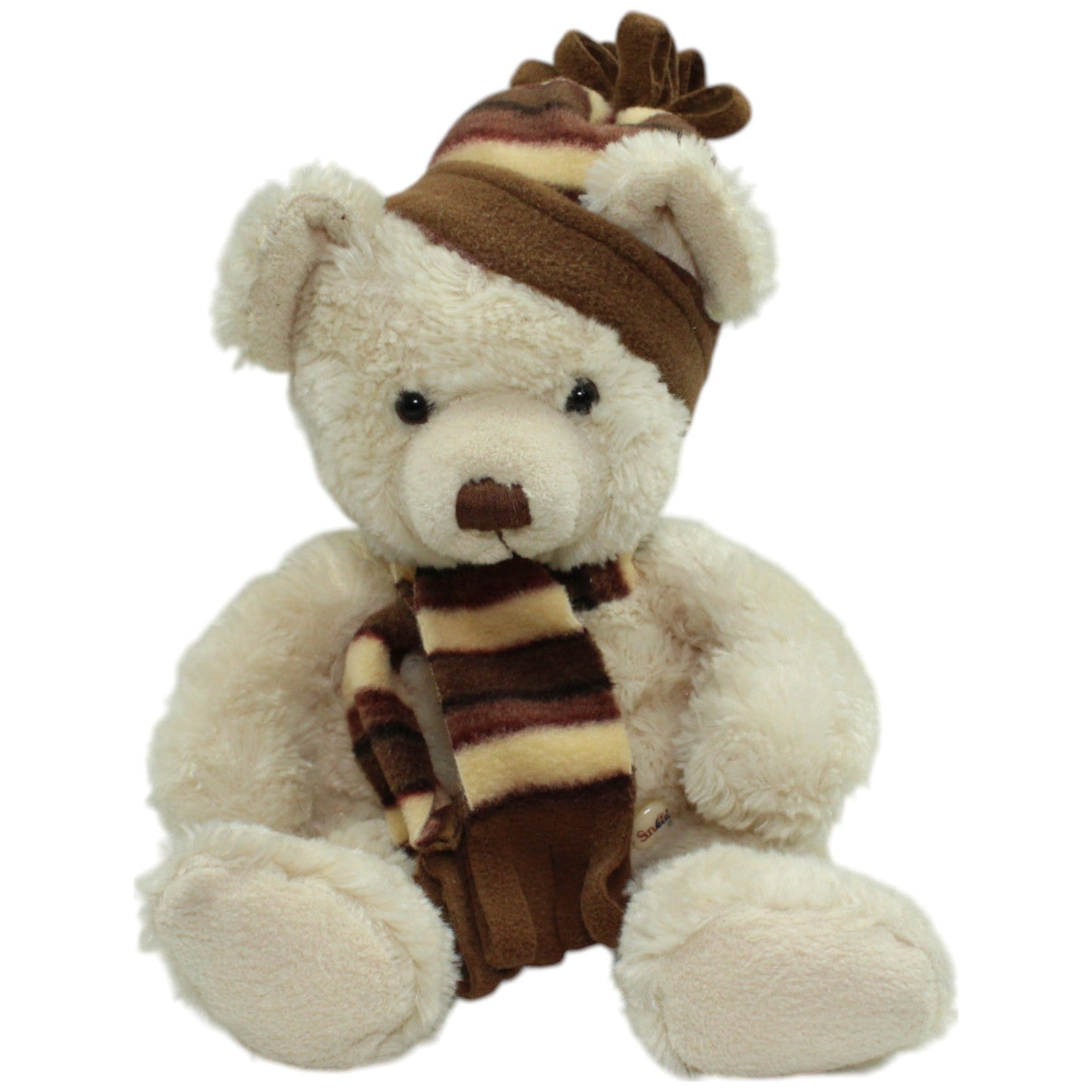 123000014846 Sunkid Teddybär mit Mütze und Schal Kuscheltier Kumpel Leo _Vintage_ Gebraucht Vintage