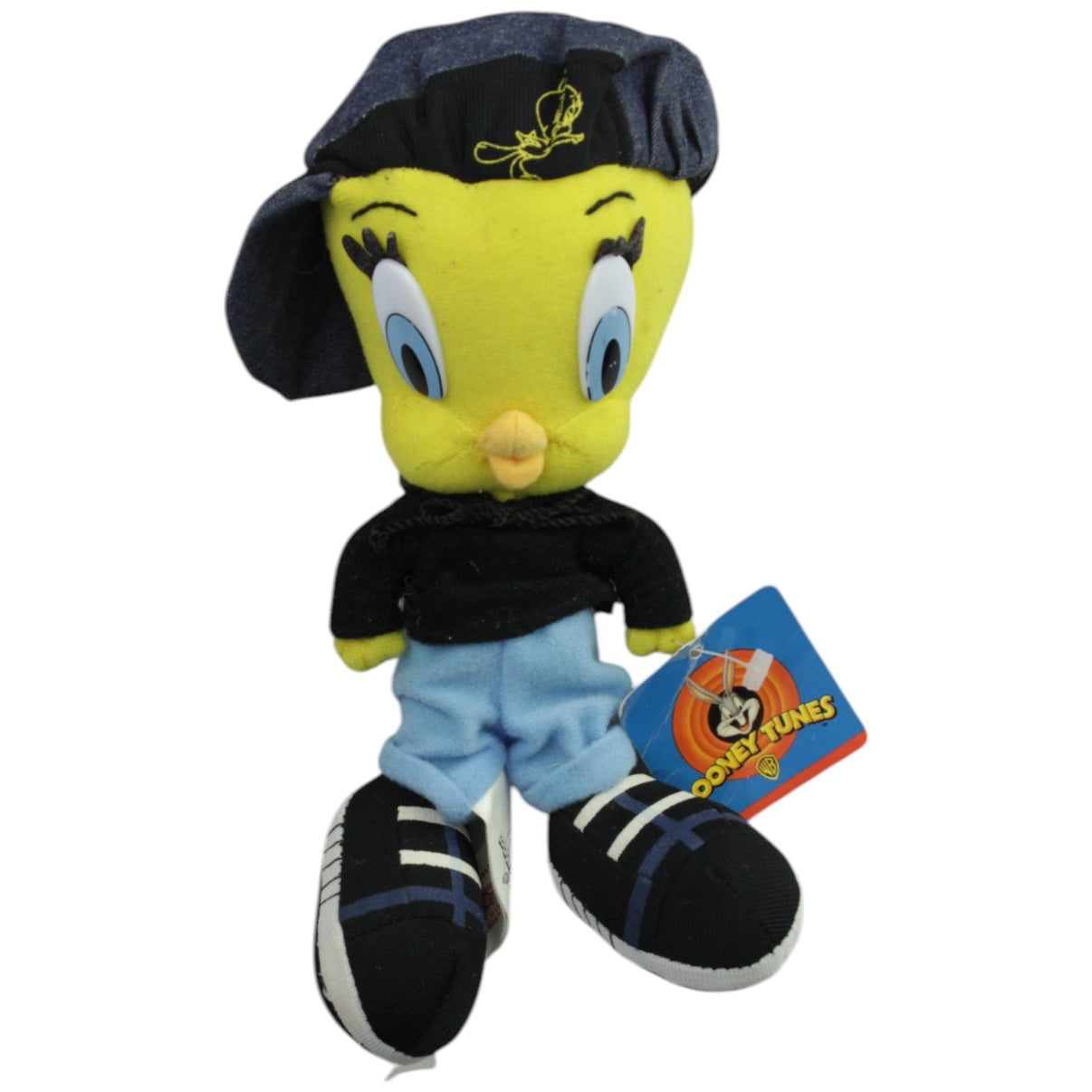 123000014876 Play by Play Looney Tunes, Tweety mit Kappe und Hoodie Kuscheltier Kumpel Leo Gebraucht Vogel