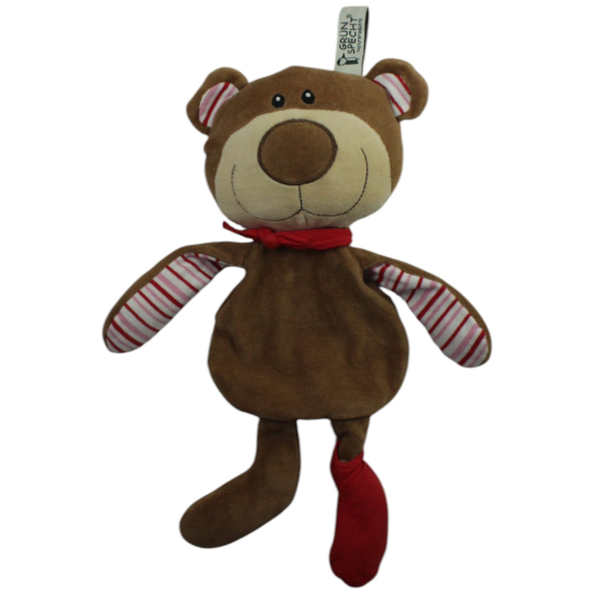123000014901 GRÜNSPECHT Süßer Bär mit roter Socke Wärmekissen Bezug Kumpel Leo Gebraucht