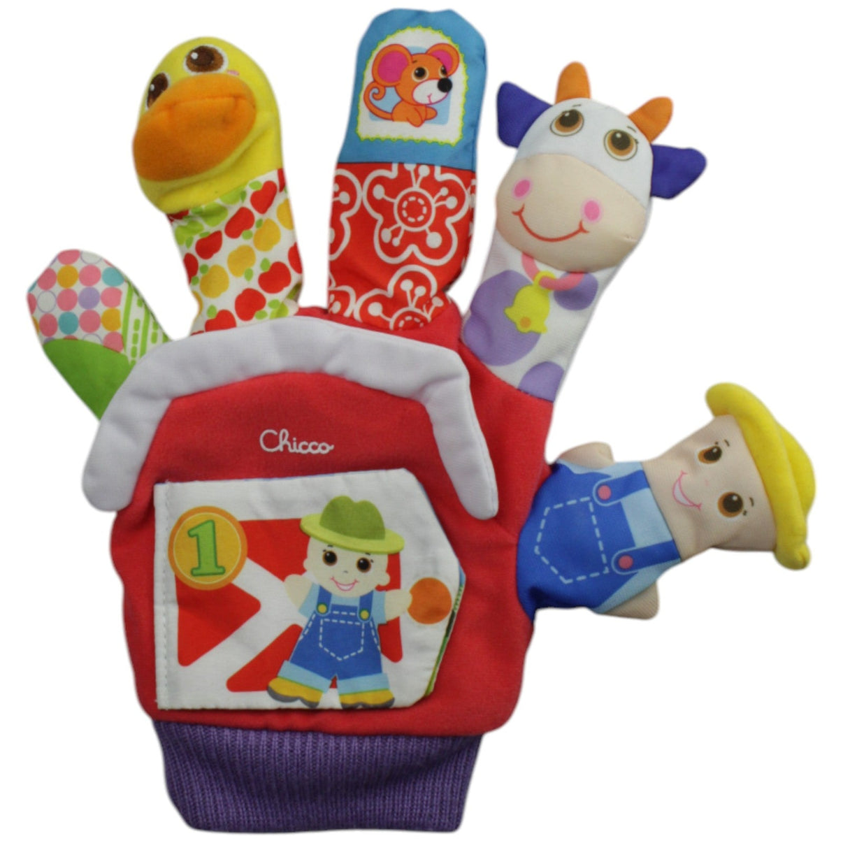 123000014930 Chicco Bauernhof Spielhandschuh Kumpel Leo Gebraucht