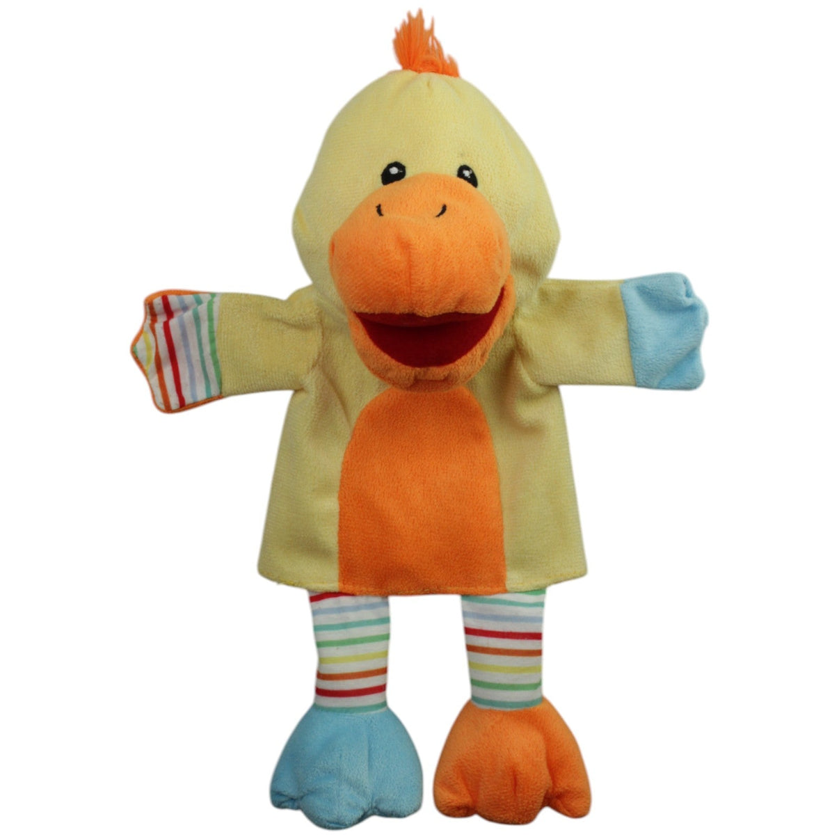 123000014946 Sunkid Gelbe lustige Ente Ganzkörper - Handpuppe Kumpel Leo Gebraucht