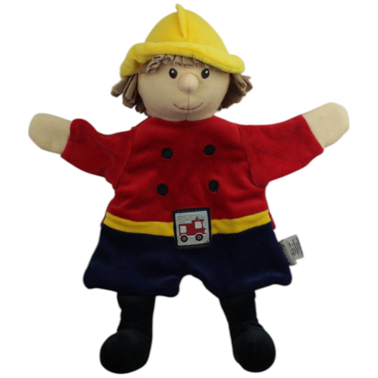 123000014948 Sterntaler Feuerwehrmann Handpuppe Kumpel Leo Gebraucht