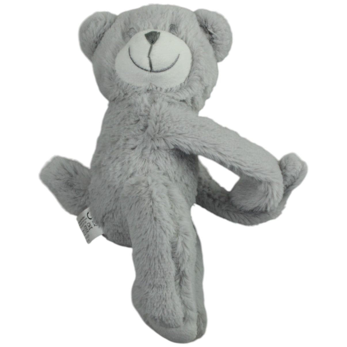 123000014977 CEPEWA Grauer Teddy mit Kletthänden Kuscheltier Kumpel Leo Gebraucht Teddy Teddybär