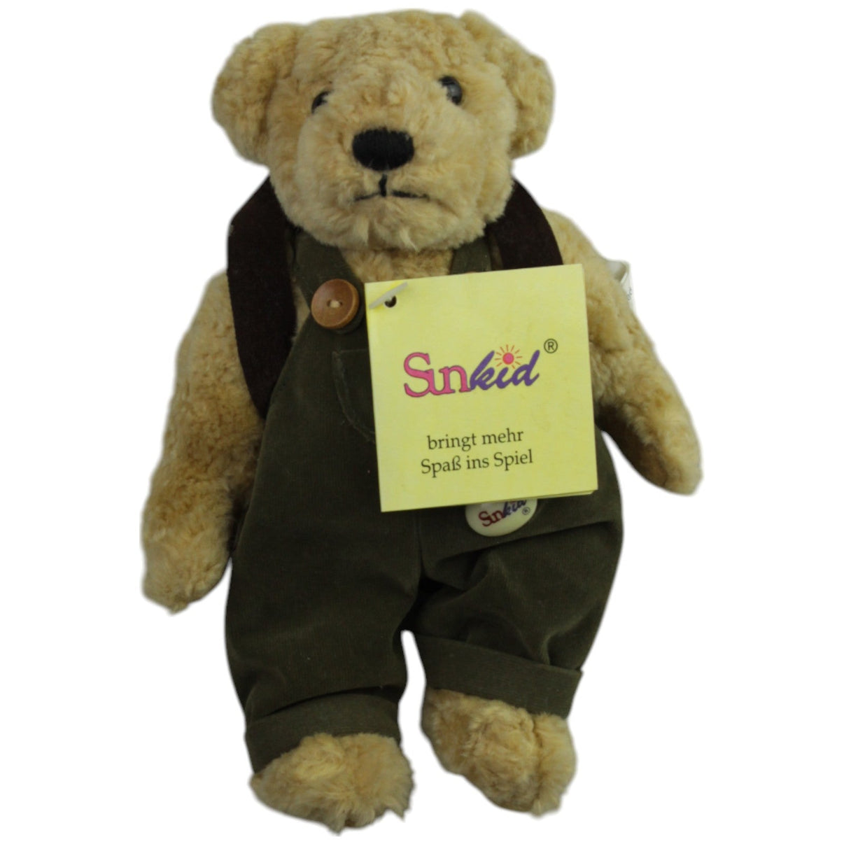 123000014997 Sunkid Süßer Teddy in Latzhose & Rucksack Kuscheltier Kumpel Leo _Vintage_ Gebraucht Vintage