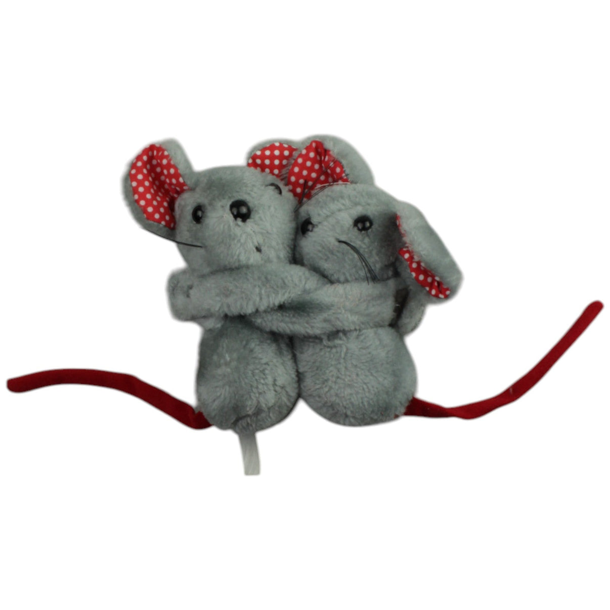 123000015011 Unbekannt Kleine umarmende Mäuse, grau Kuscheltier Kumpel Leo Gebraucht