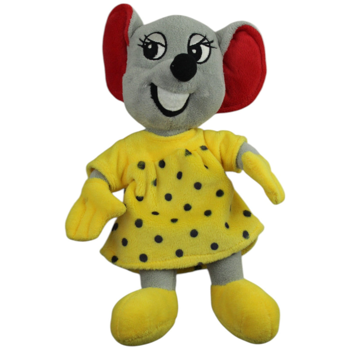 123000015024 Mack International Europa - Park Maskottchen, Edda Euromaus mit Kleid Kuscheltier Kumpel Leo Gebraucht