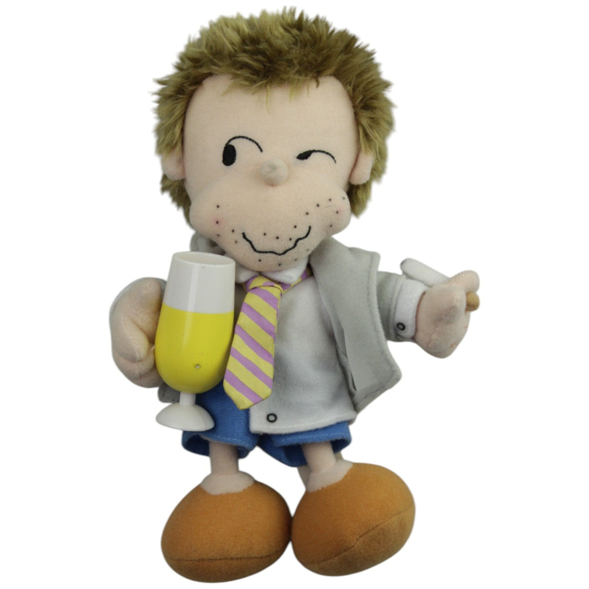 123000015044 Perleberg Männekes Motzpuppe, Motz - Säufer Plüschfigur Kumpel Leo Gebraucht