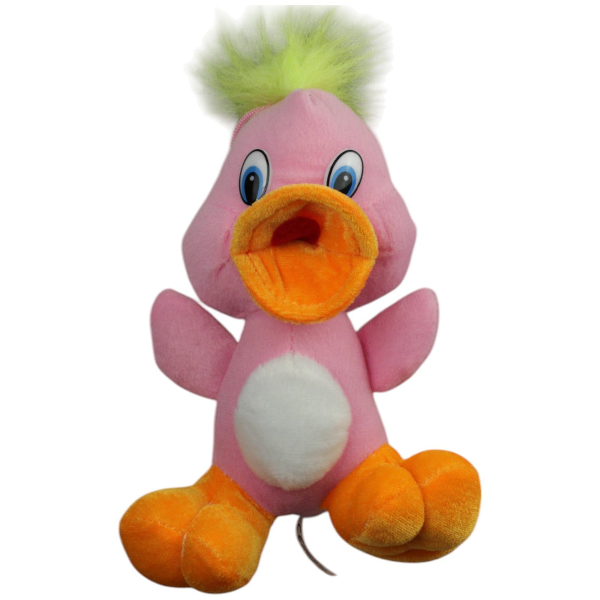 123000015047 Paul Import Pinke Ente mit gelben Haaren Kuscheltier Kumpel Leo Gebraucht
