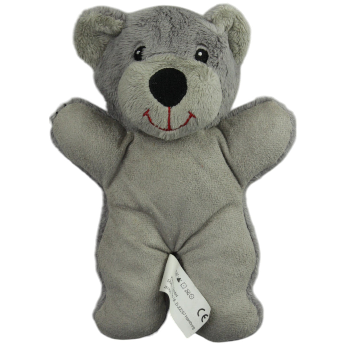 123000015064 TCM Süßer Bär mit Fliege, grau Kuscheltier Kumpel Leo Gebraucht Tchibo