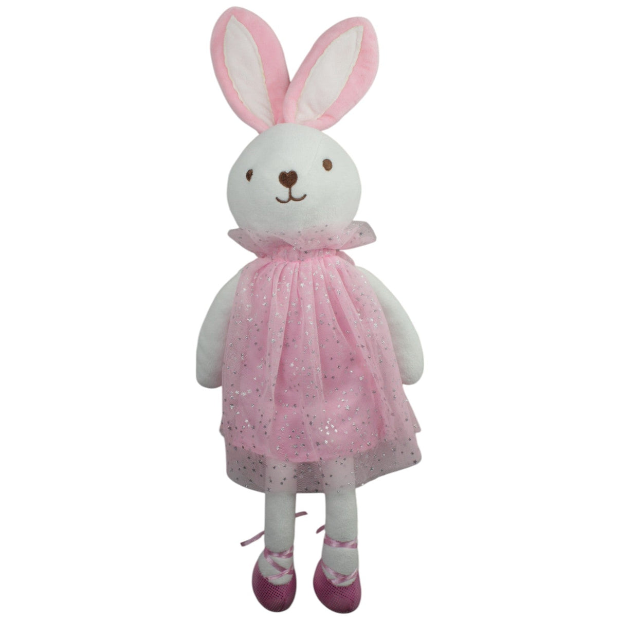 123000015102 Linzy Toys Inc. Süßer Schlenker Hase pinkem Glitzerkleid Kuscheltier Kumpel Leo Gebraucht