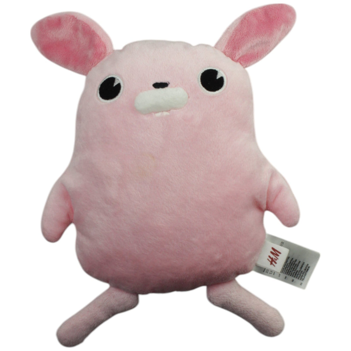 123000015104 H&M Süßes rosa Kaninchen, flach Kuscheltier Kumpel Leo Gebraucht Hase Ostern