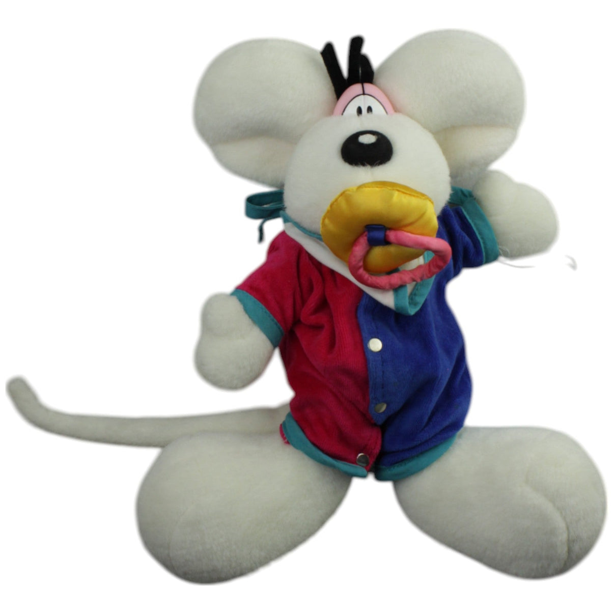 123000015185 Depesche Baby - Diddl Maus mit Schnuller und Latz Kuscheltier Kumpel Leo _Vintage_ Diddl Gebraucht