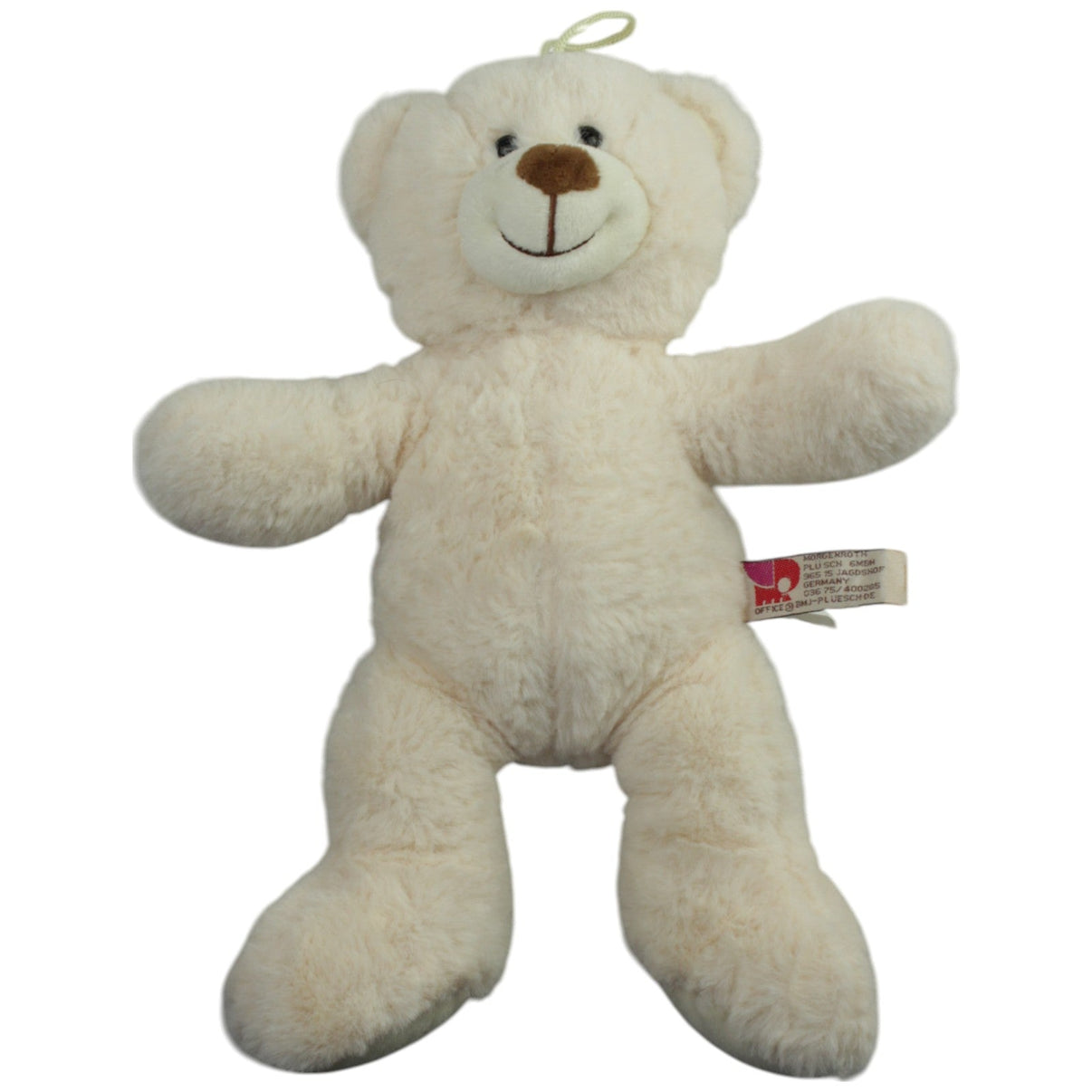 123000015207 Morgenroth Weißer Teddy Kuscheltier Kumpel Leo Gebraucht Teddy Teddybär