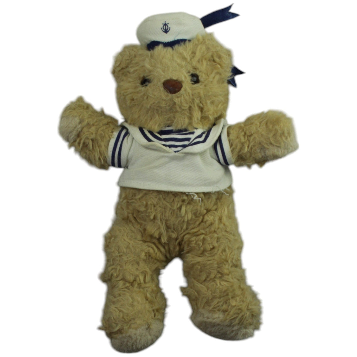 123000015251 Fernost Importe Geiss Süßer Matrosen - Teddybär Kuscheltier Kumpel Leo _Vintage_ Gebraucht Teddy