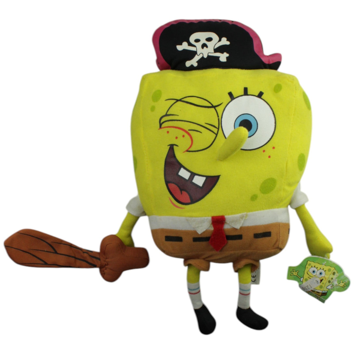 123000015330 Play by Play SpongeBob Schwammkopf als Pirat Plüschfigur Kumpel Leo Gebraucht