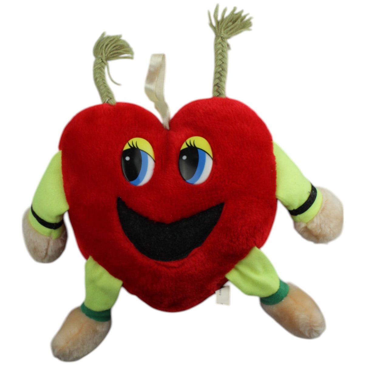 123000015332 Paul Import Lachendes Herz mit Zöpfen Plüschfigur Kumpel Leo Gebraucht