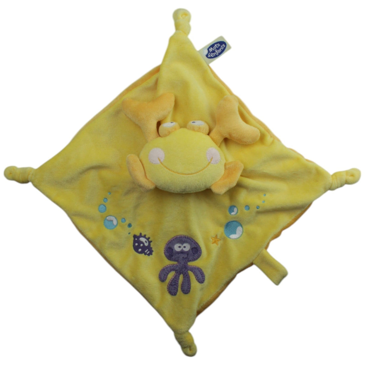 123000015366 Mots d´enfants Gelbe Krabbe Schmusetuch Kumpel Leo Gebraucht Knuddeltuch Kuscheltuch