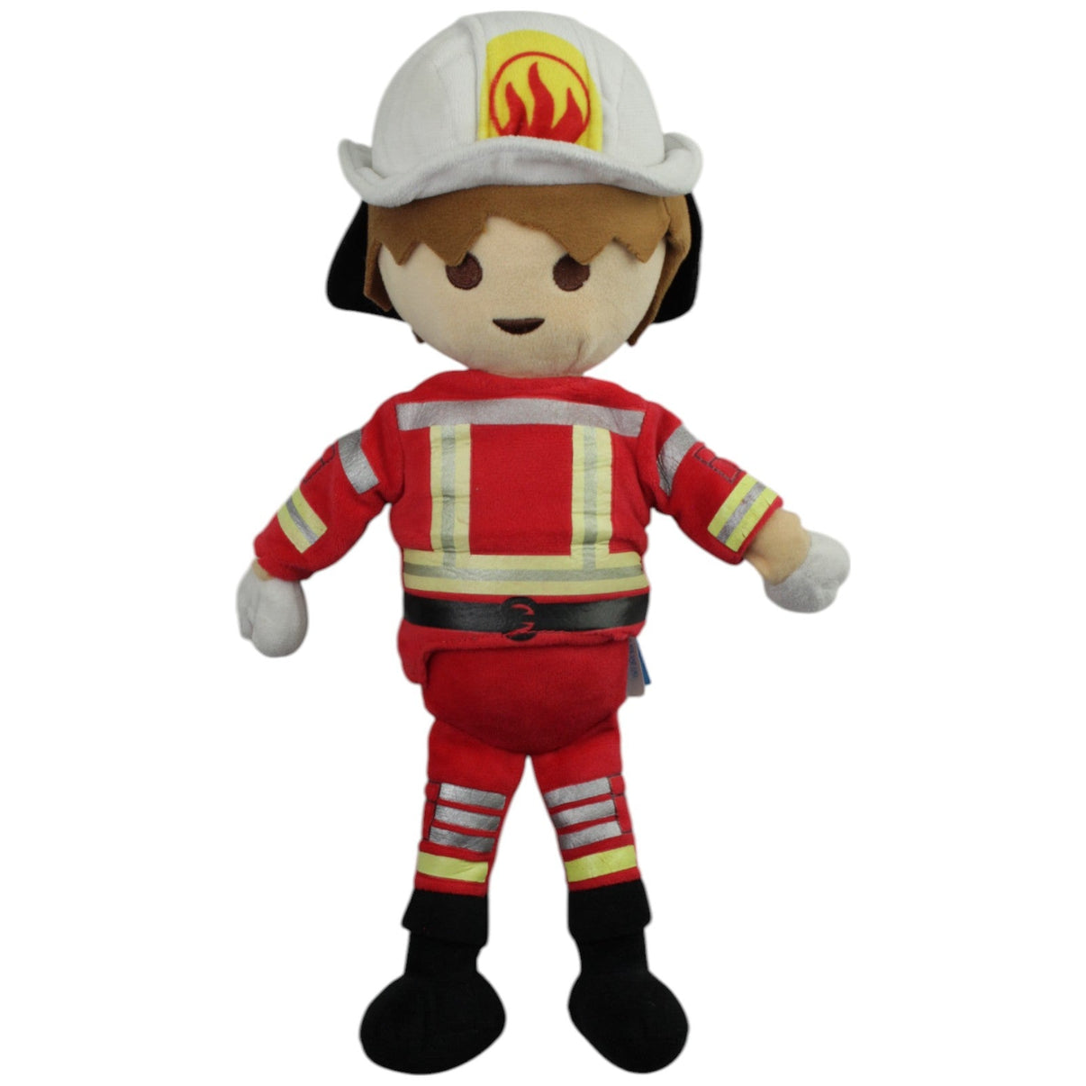 123000015411 Play by Play Playmobil Feuerwehrmann, groß Plüschfigur Kumpel Leo Gebraucht