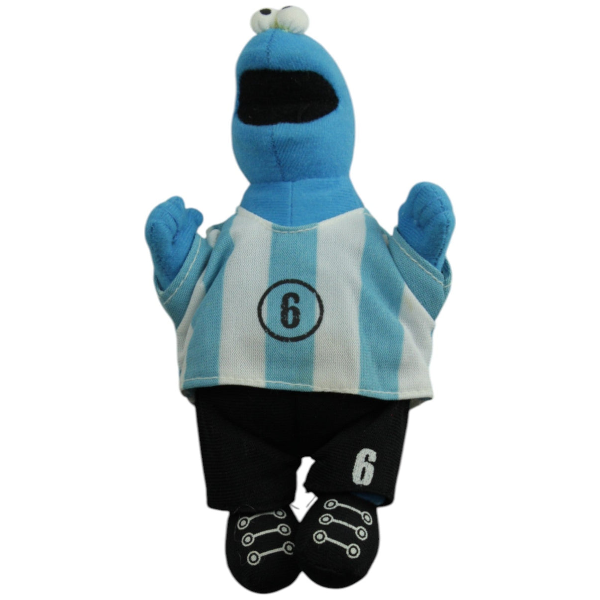 123000015470 NORDSEE Sesamstraßen Kicker, Krümelmonster Plüschfigur Kumpel Leo Gebraucht