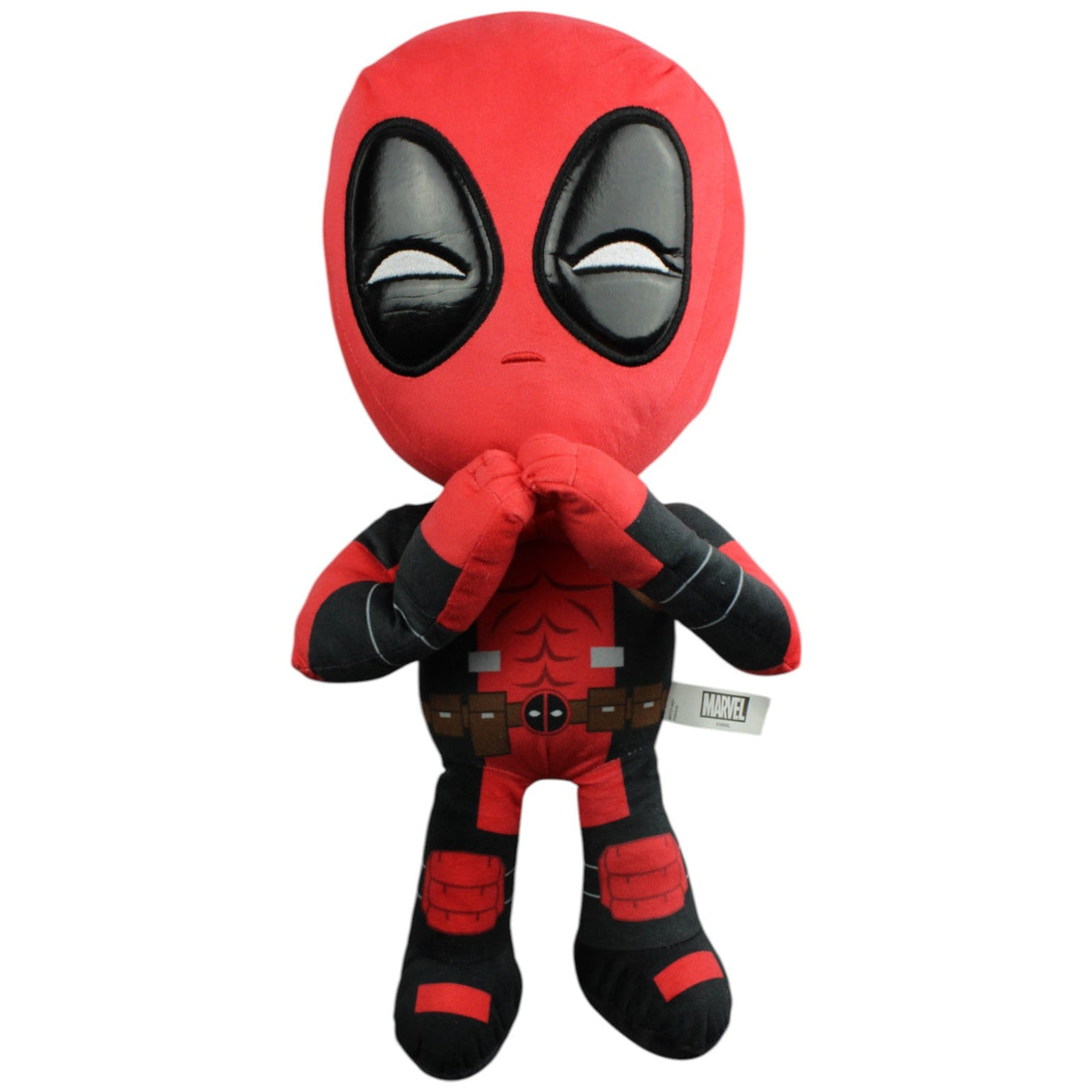 123000015490 Whitehouse Leisure Deadpool mit Herz Händen, XL Plüschfigur Kumpel Leo Gebraucht Marvel