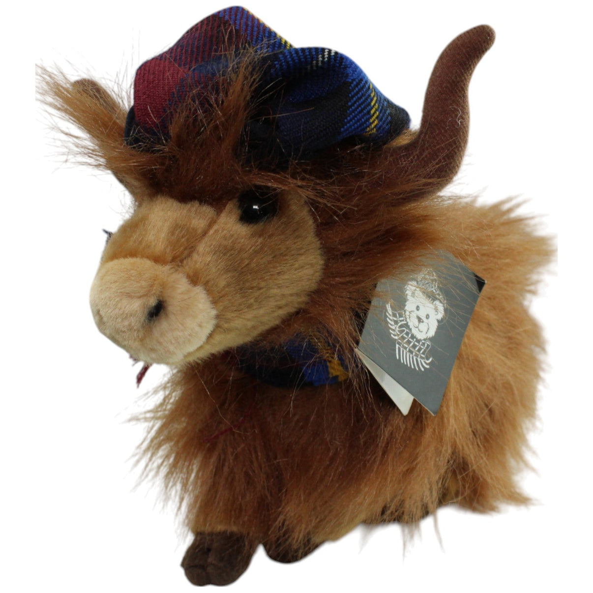 123000015635 Ronnie Hek Highland Kuh mit Mütze und Schal Kuscheltier Kumpel Leo _Vintage_ neu Vintage