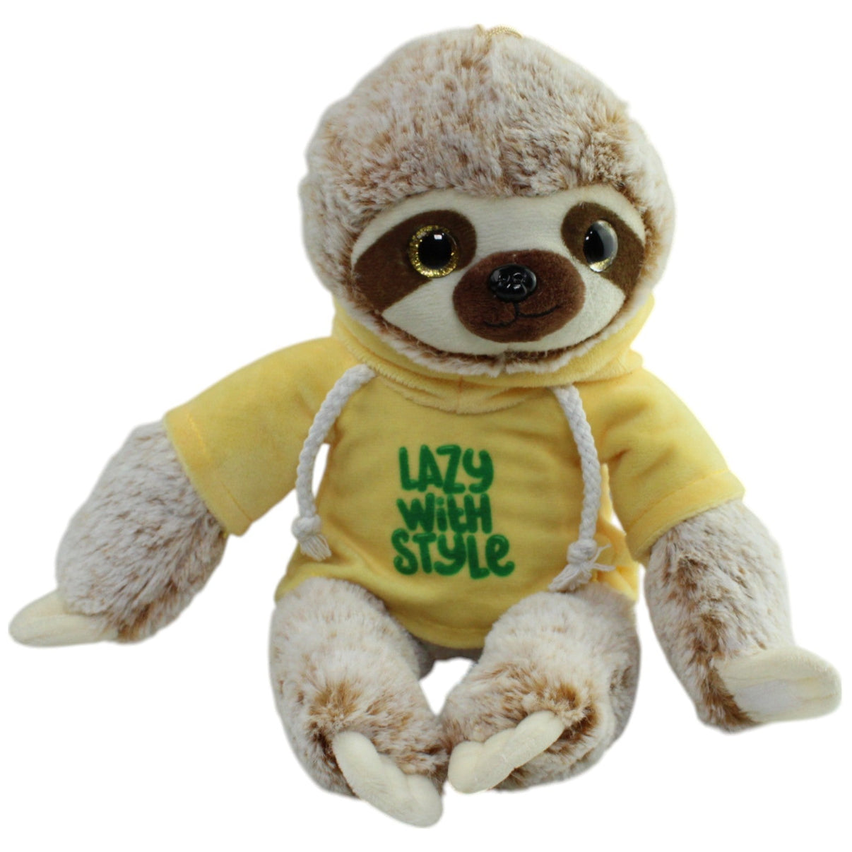 123000015643 Landahl & Baumann Braunes Faultier mit gelbem Hoodie "Lazy with Style" Kuscheltier Kumpel Leo Gebraucht
