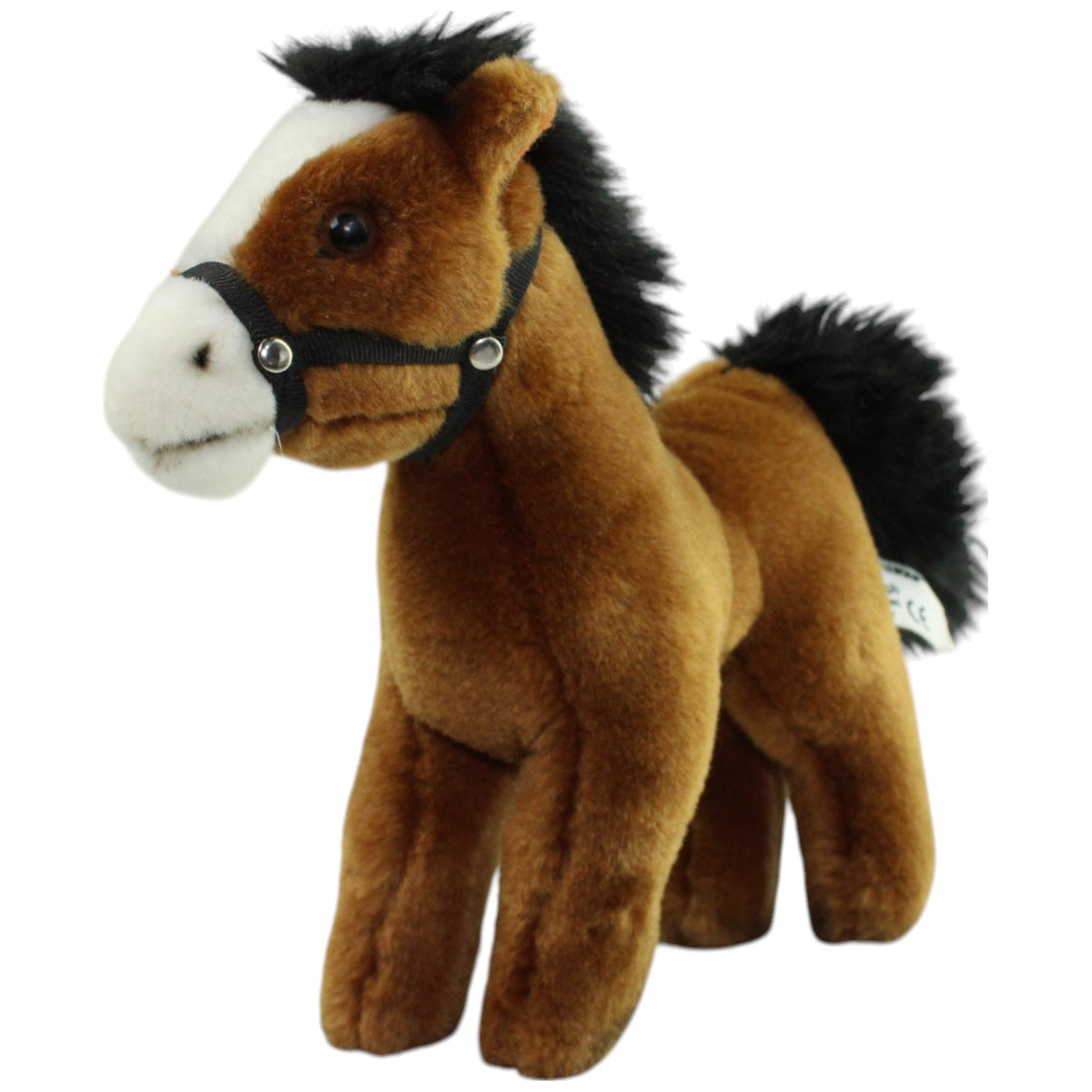 123000015669 Uni - Toys Braunes Pferd mit Zaumzeug, stehend Kuscheltier Kumpel Leo Gebraucht LEOSCO