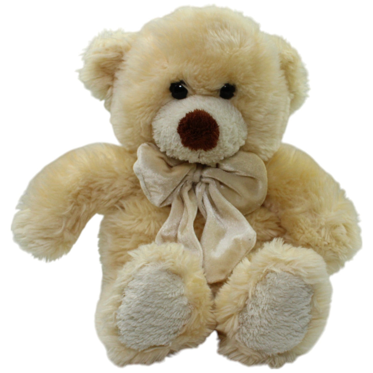 123000015715 Unbekannt Beiger XL Teddybär mit Schleife Kuscheltier Kumpel Leo Gebraucht Teddy Teddybär
