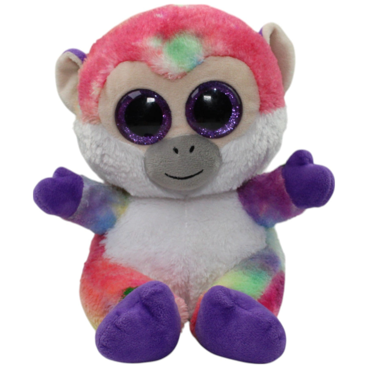 123000015745 Keel Toys Animotsu, bunter sitzender Affe Kuscheltier Kumpel Leo Gebraucht