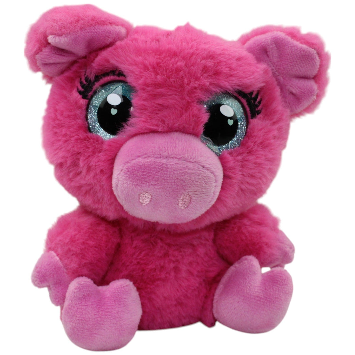 123000015760 Unbekannt Pinkes Schwein mit Glitzeraugen Kuscheltier Kumpel Leo Gebraucht