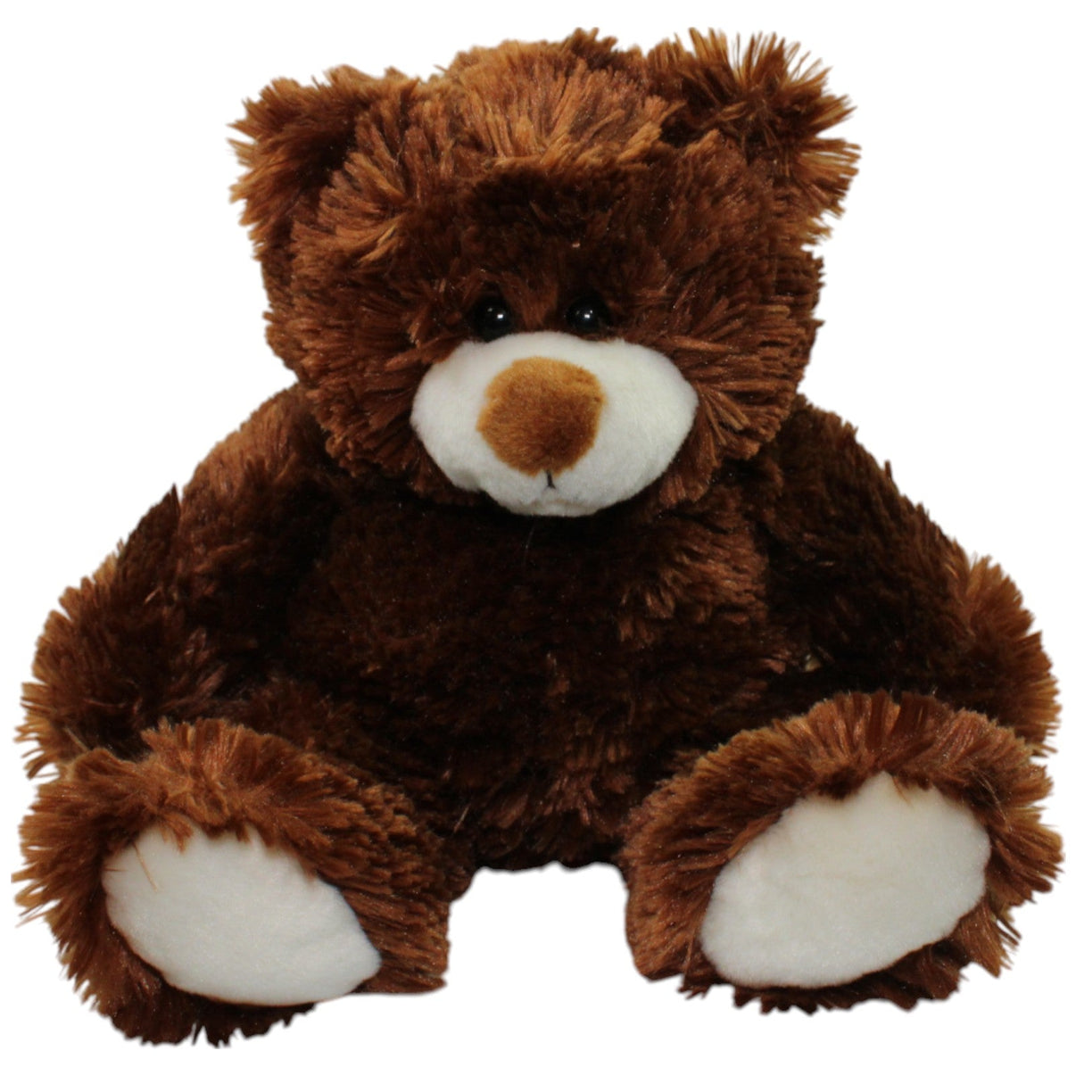 123000015773 TEDI Dunkelbrauner Teddybär mit weißen Füßen, groß Kuscheltier Kumpel Leo Gebraucht Teddy Teddybär