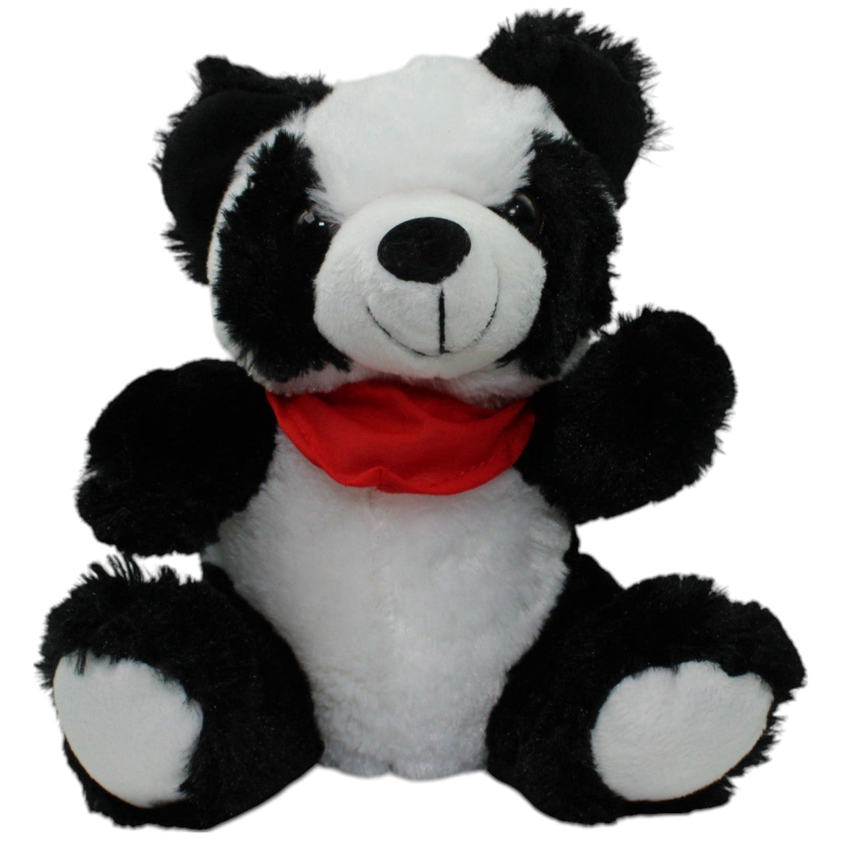123000015819 Krüger & Gregoriades Aliki, Panda mit rotem Halstuch Kuscheltier Kumpel Leo Gebraucht