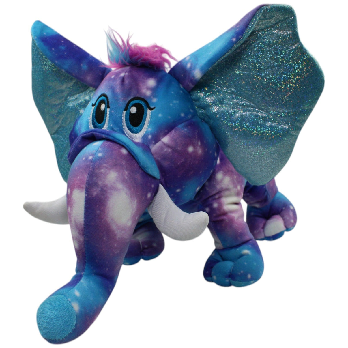 123000015843 TEDI Kuschelfreund, XL "Galaxie" Elefant mit Glitzerohren Kuscheltier Kumpel Leo Gebraucht