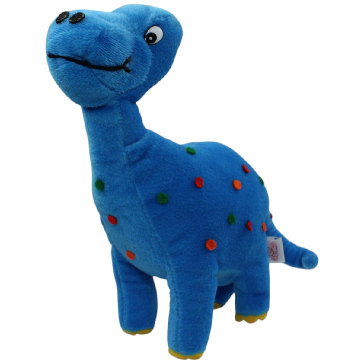 123000015849 SEMO Blauer Dinosaurier mit bunten Punkten Kuscheltier Kumpel Leo Gebraucht