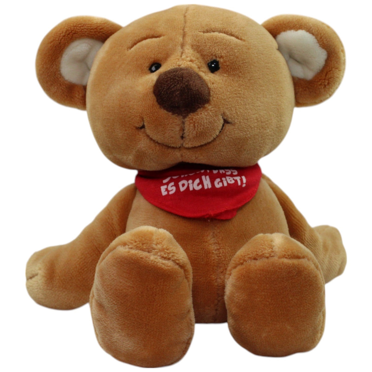 123000015852 Sunkid Süßer Teddy mit Halstuch "Schön, dass es dich gibt!" Kuscheltier Kumpel Leo Gebraucht