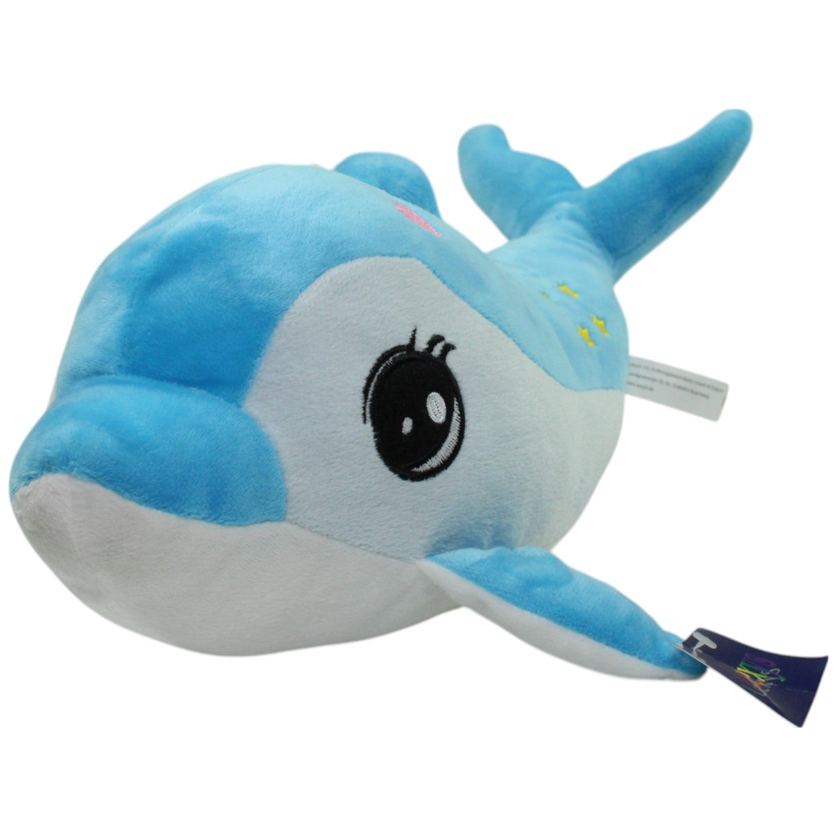123000015872 Lexys Blauer Delfin mit Sternen, groß Kuscheltier Kumpel Leo Fisch neu