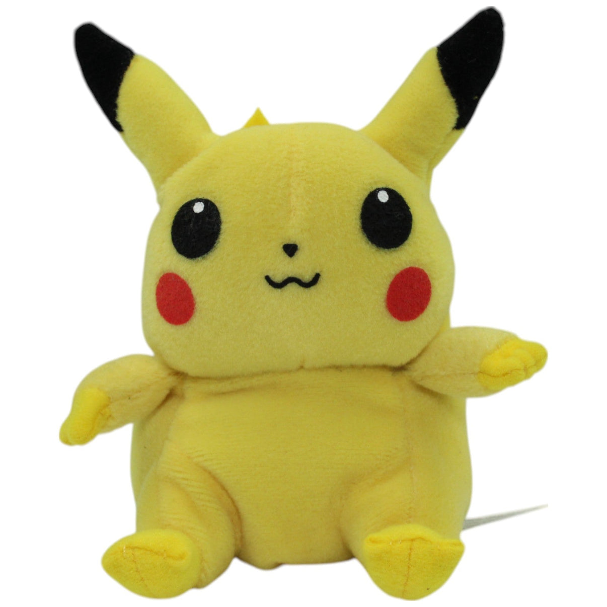 123000015876 Hasbro Kleins Pikachu aus Pokémon, sitzend Plüschfigur Kumpel Leo _Vintage_ Gebraucht Vintage