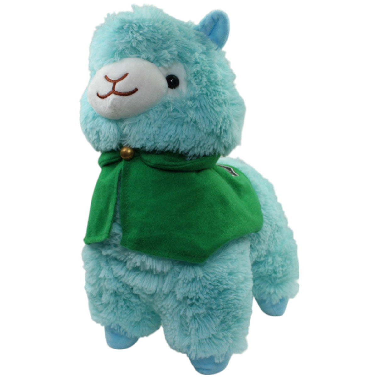 123000015908 AMUSE Sora - chan mít grünem Cape "Alpacasso Corps", groß Kuscheltier Kumpel Leo Alpaka Gebraucht Lama