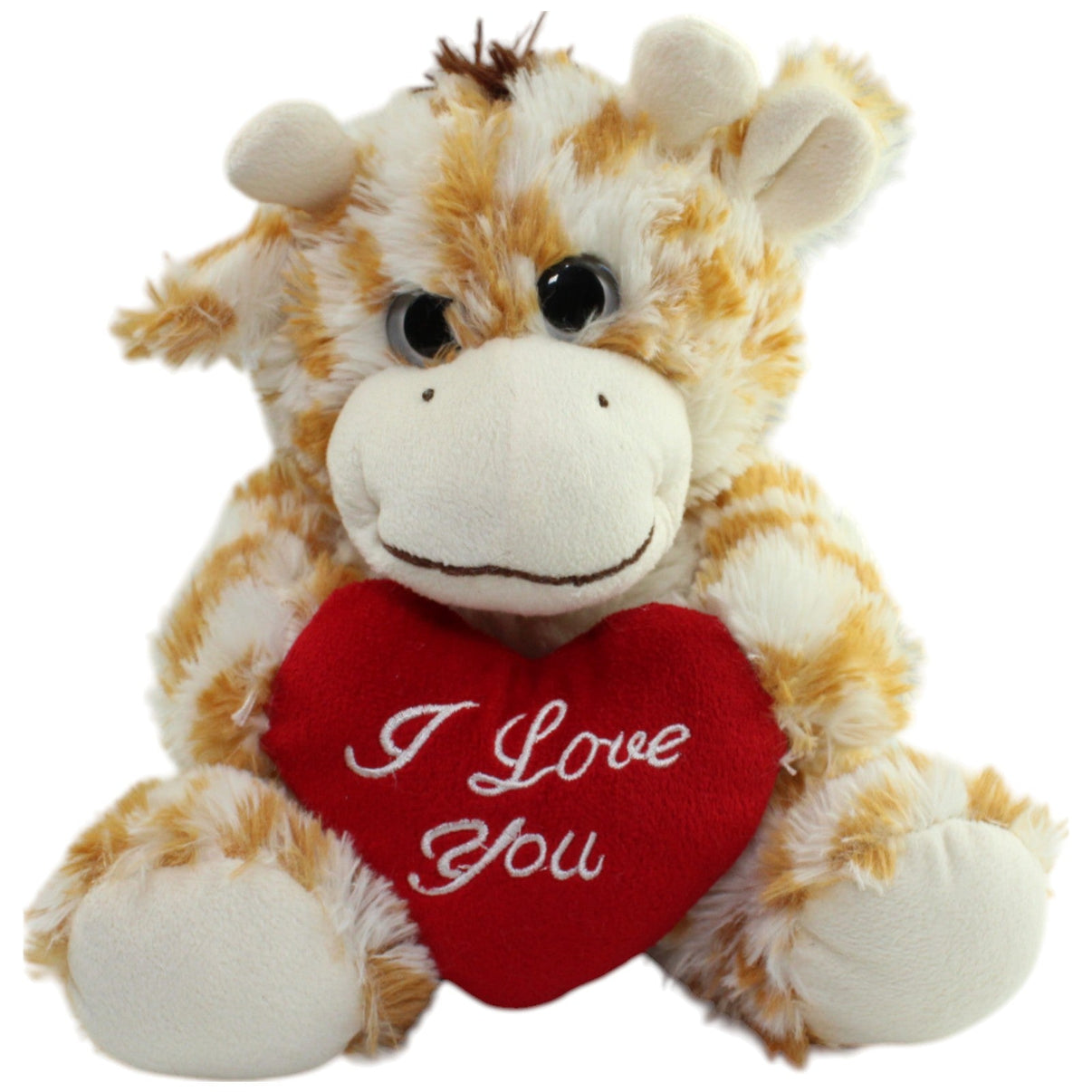 123000015958 Heunec Giraffe mit Herz "L Love You", sitzend Kuscheltier Kumpel Leo Gebraucht