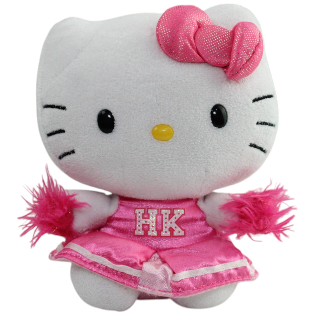 123000015967 TY Hello Kitty by Sanrio, Katze als Cheerleader "HK" Kuscheltier Kumpel Leo Gebraucht