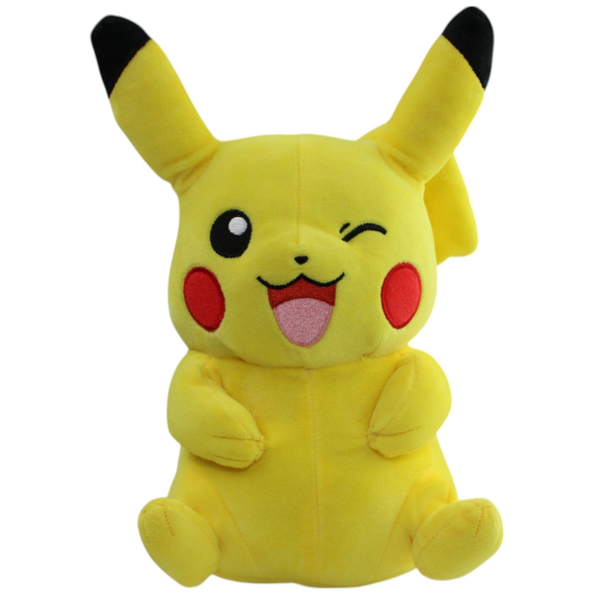 123000015970 BOTI Zwinkerndes Pikachu aus Pokémon, sitzend Plüschfigur Kumpel Leo Gebraucht