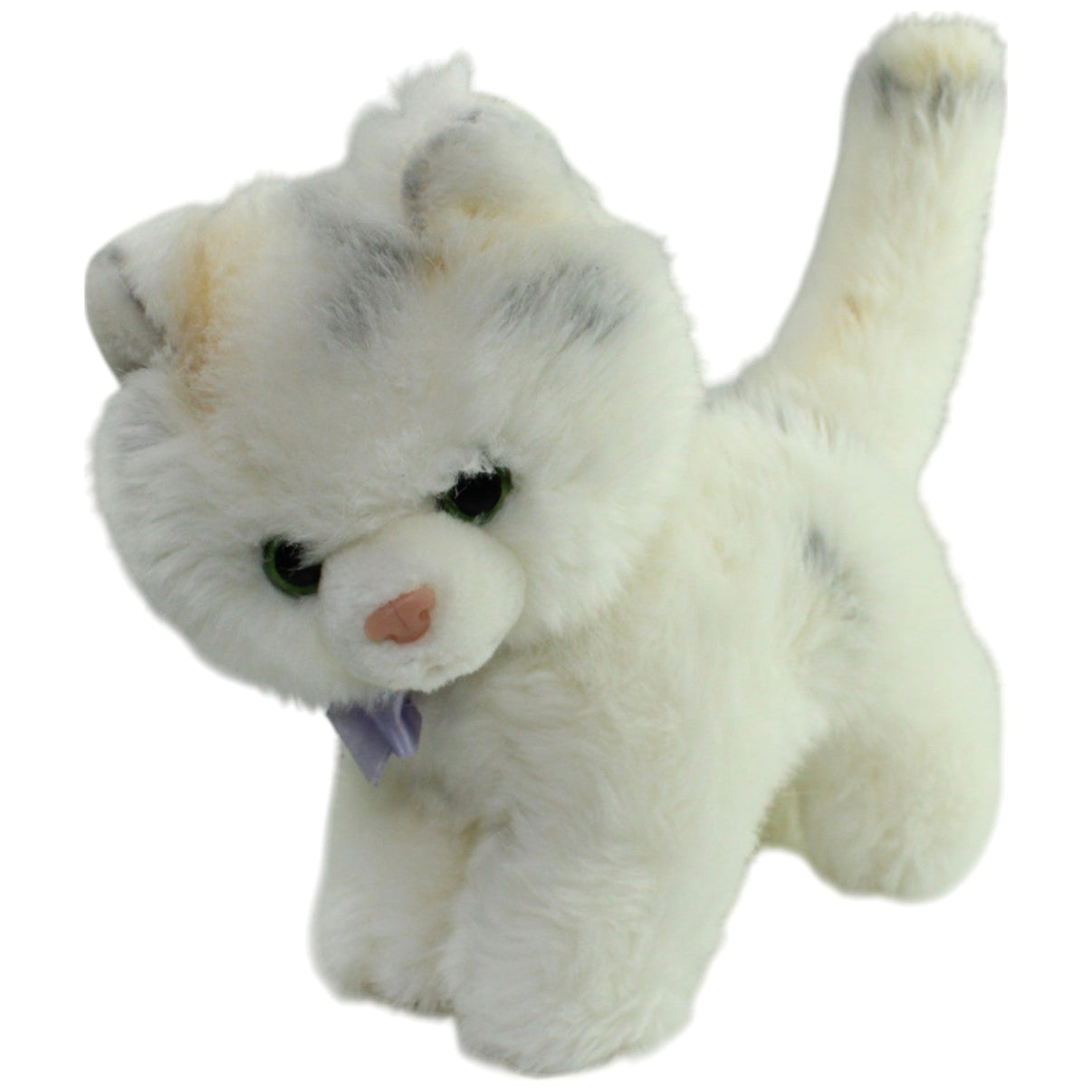 123000015972 Althans Club Weiße Katze mit schwarzen Punkten Kuscheltier Kumpel Leo _Vintage_ Gebraucht Vintage