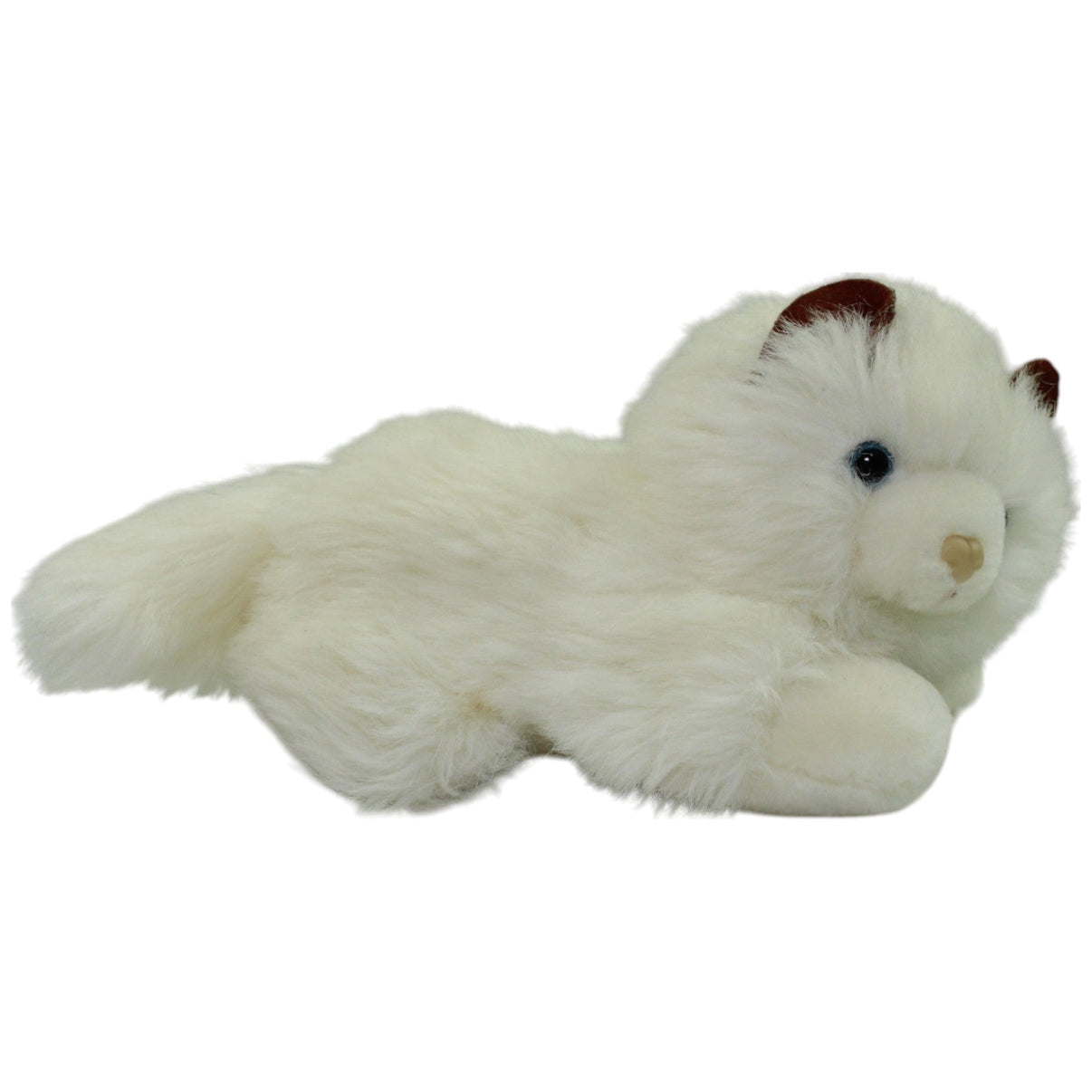 123000015979 Uni - Toys Süße weiße Katze mit braunen Ohren Kuscheltier Kumpel Leo _Vintage_ Gebraucht Kitten