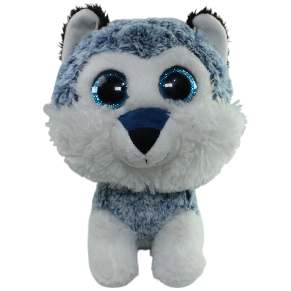 123000016011 TEDI Kuschelfreund, süßer Husky mit Glitzeraugen Kuscheltier Kumpel Leo Gebraucht Hund