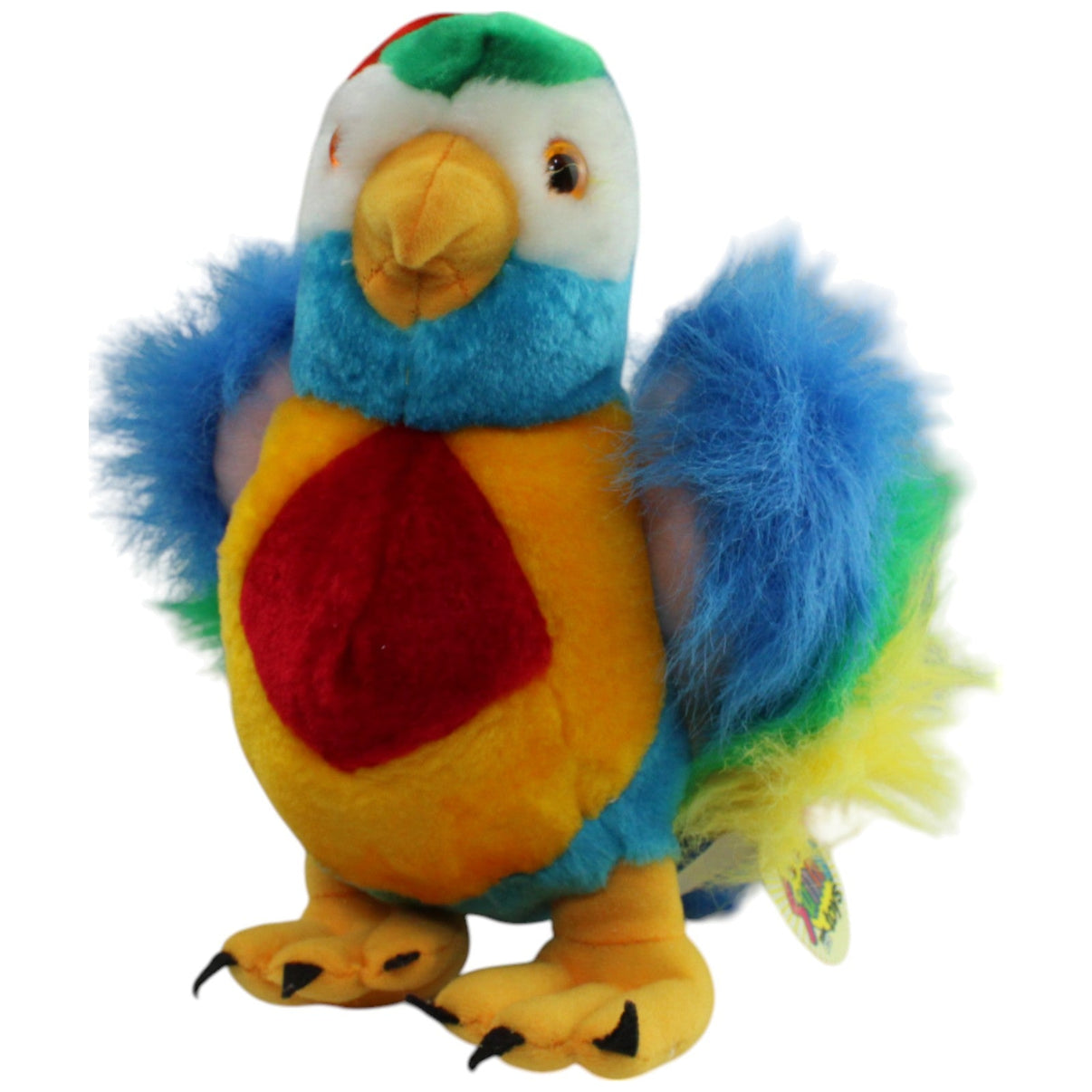 123000016014 Euro Souvenirs Sunny Toys, bunter Papagei Kuscheltier Kumpel Leo _Vintage_ neu Vintage