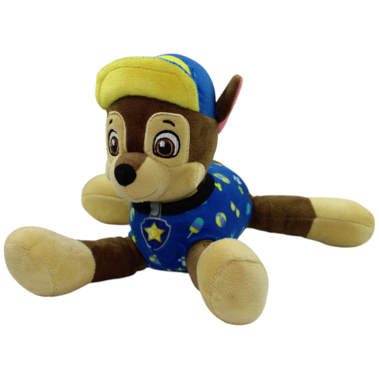 123000016054 Sambro Chase mit Kappe aus Paw Patrol, liegend Kuscheltier Kumpel Leo Gebraucht Hund Schäferhund
