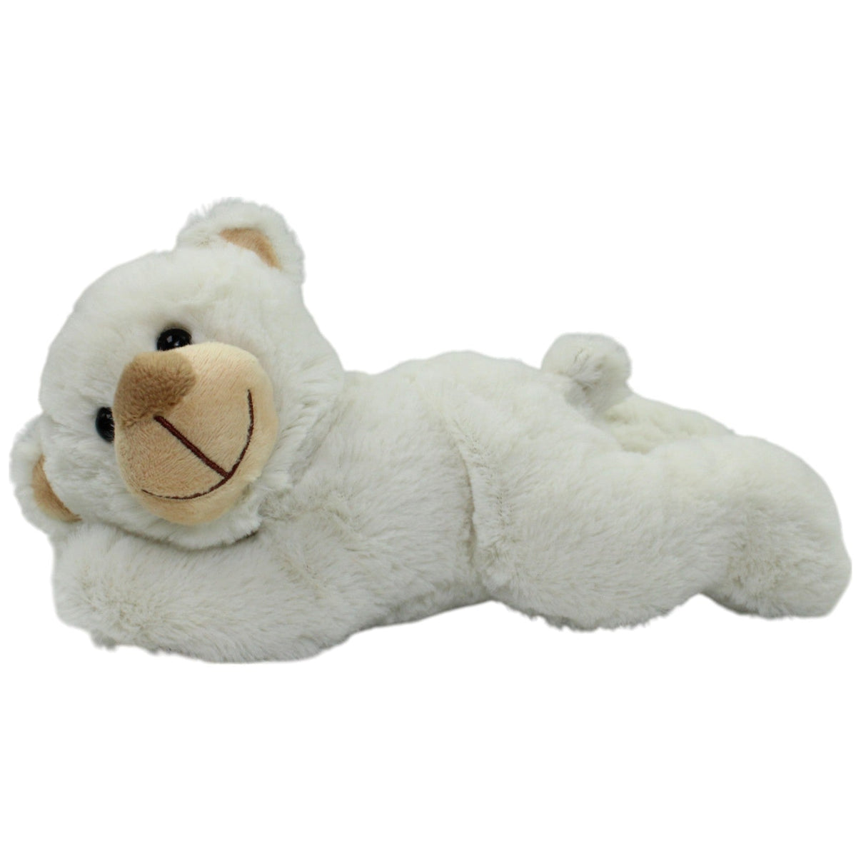 123000016059 TEDI Kuschel - Freunde, liegender weißer Teddybär Kuscheltier Kumpel Leo Gebraucht Teddy Teddybär