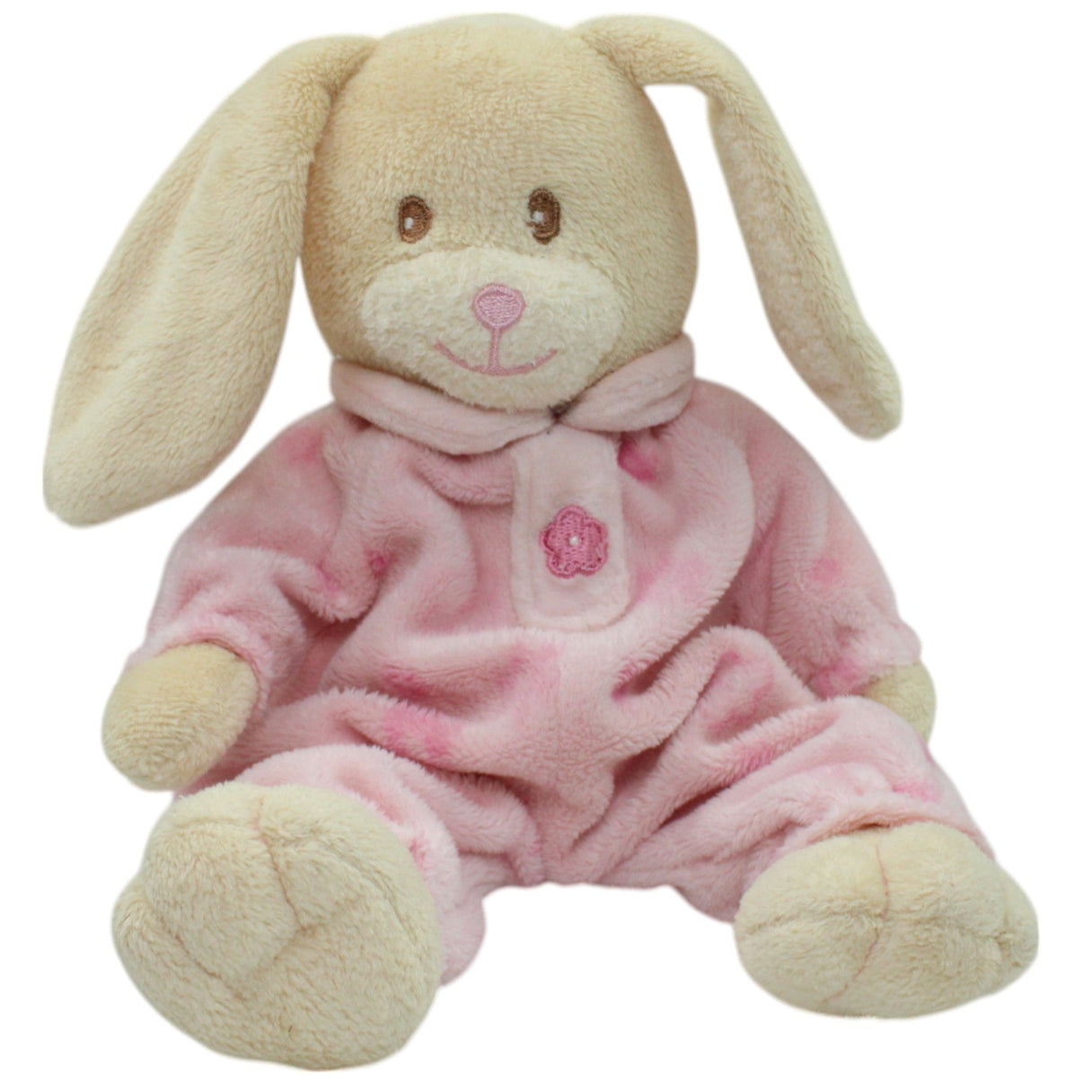 123000016075 Besttoy Hase mit Blumenmuster Pyjama, rosa Kuscheltier Kumpel Leo Gebraucht
